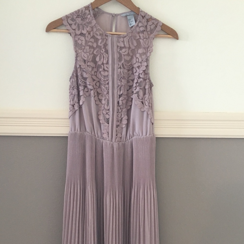 H&M pleated dress